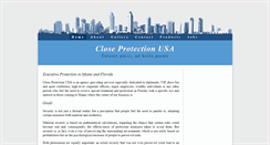 Desktop Screenshot of closeprotection-usa.com