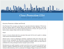 Tablet Screenshot of closeprotection-usa.com